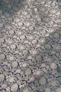 Green Banarasi Handloom Katan Silk Fabric