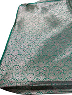 Green Banarasi Handloom Katan Silk Fabric