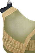 Green Bandhani Pure Georgette Dupatta