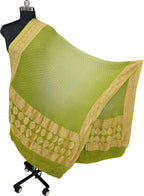 Green Bandhani Georgette Dupatta