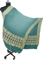 Green Bandhani Georgette Dupatta