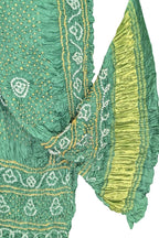 Green Bandhani Modal Silk Dupatta