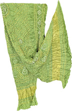 Green Bandhani Modal Silk Dupatta