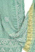Green Bandhani Modal Silk Dupatta