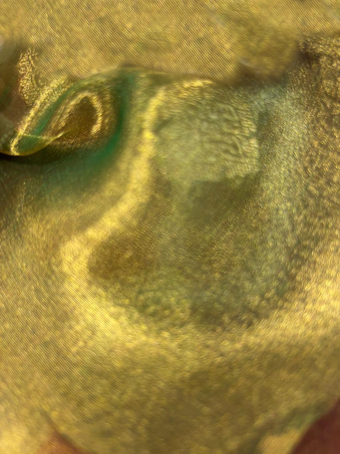 Green Handloom Banarasi Tissue Silk Booti Design Fabric