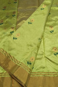 Green Handloom Chanderi Pure Silk Saree