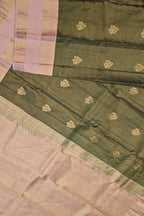 Green Handloom Gadwal Pure Silk Saree
