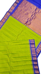 Green Gadwal Handloom Pure Silk Saree