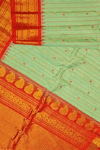 Green Gadwal Handloom Pure Silk Saree