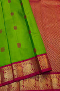 Green Handloom Kanjeevaram Pure Silk Saree