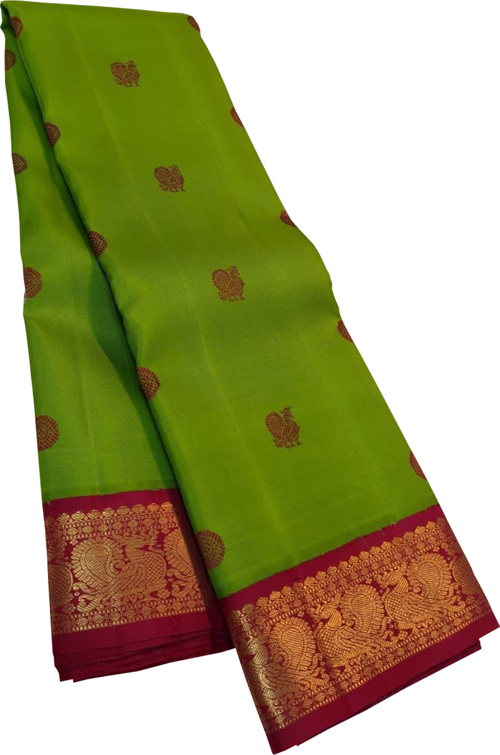 Green Handloom Kanjeevaram Pure Silk Saree