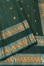 Green Handloom Kanjeevaram Pure Silk Saree