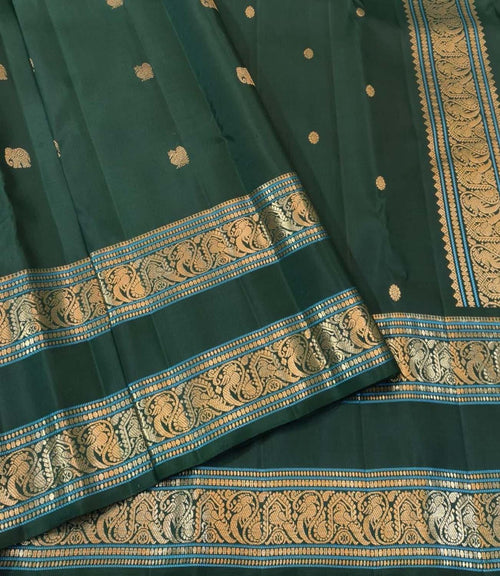 Green Handloom Kanjeevaram Pure Silk Saree