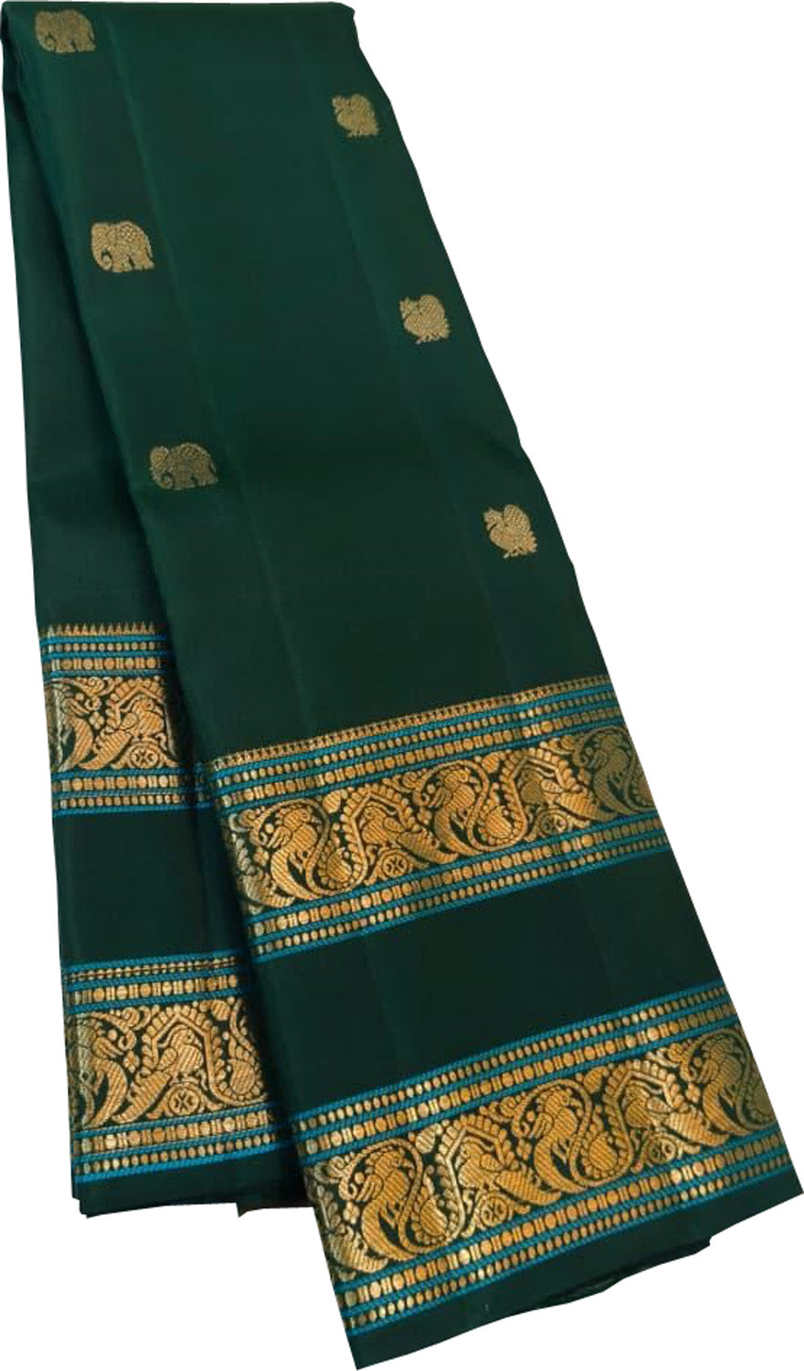 Green Handloom Kanjeevaram Pure Silk Saree