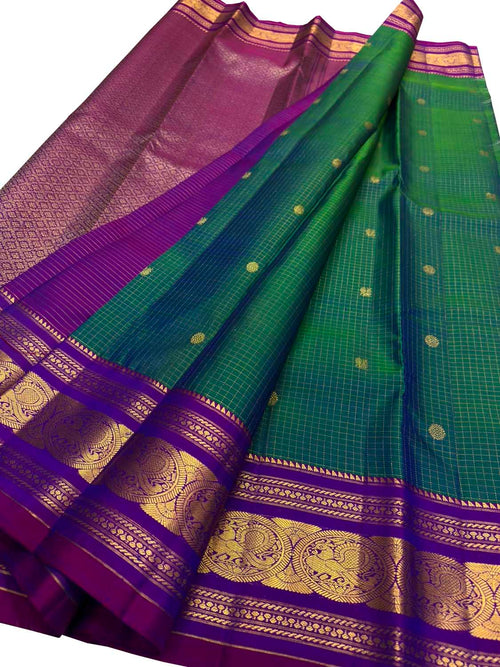 Green Handloom Kanjeevaram Pure Silk Saree