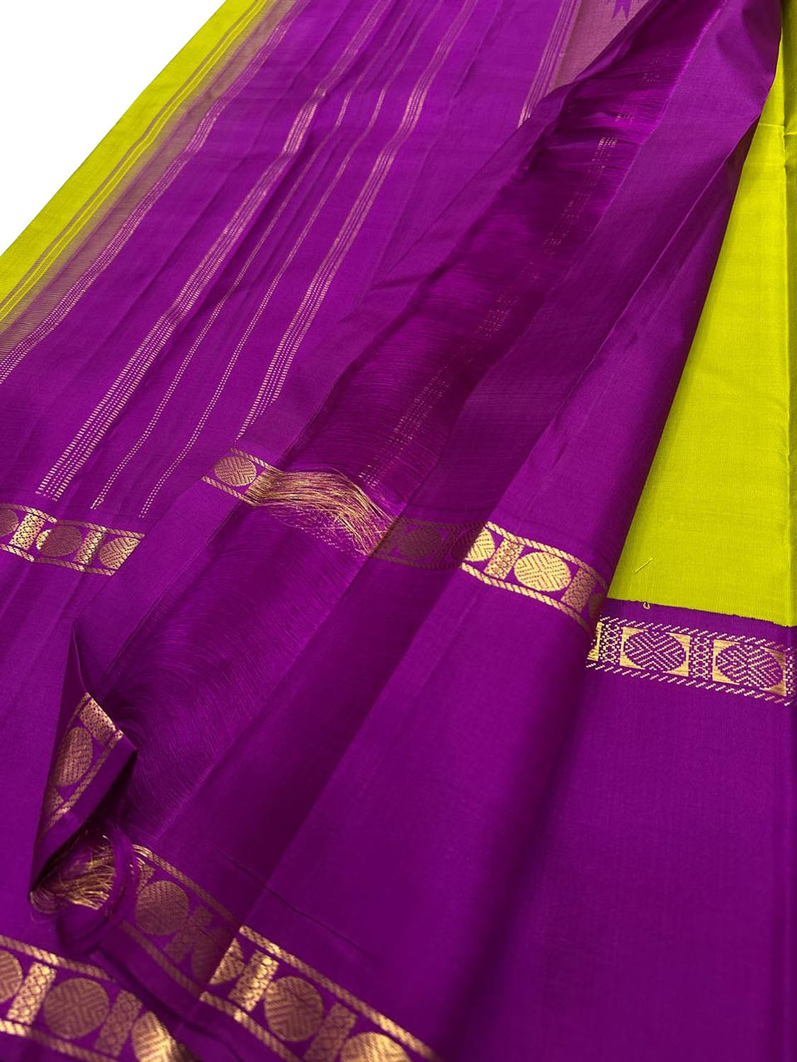 Green Kanjeevaram Pure Silk Saree Handloom Weave Festive