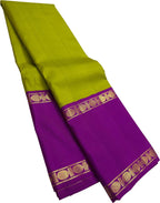 Green Kanjeevaram Pure Silk Saree Handloom Weave Festive