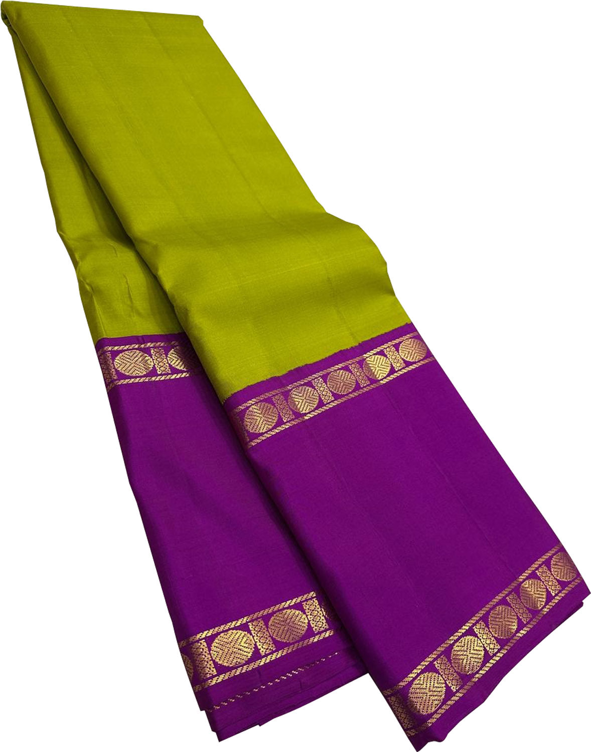 Green Kanjeevaram Pure Silk Saree Handloom Weave Festive
