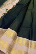 Green Kanjeevaram Pure Silk Saree Handloom Weave Wedding