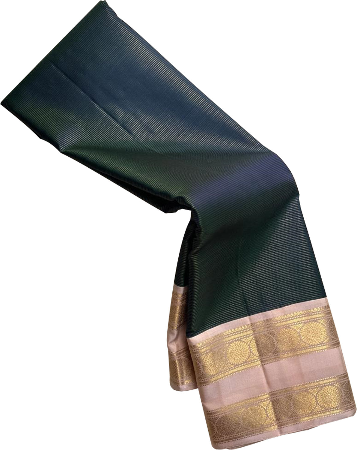 Green Kanjeevaram Pure Silk Saree Handloom Weave Wedding