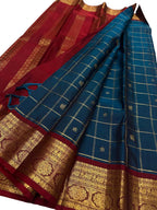 Green Kanjeevaram Pure Silk Saree Handloom Weave Wedding