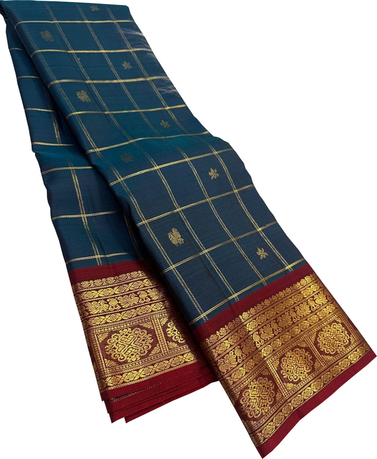 Green Kanjeevaram Pure Silk Saree Handloom Weave Wedding