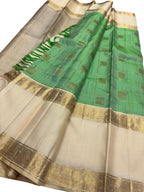 Green Kanjeevaram Handloom Pure Silk Saree