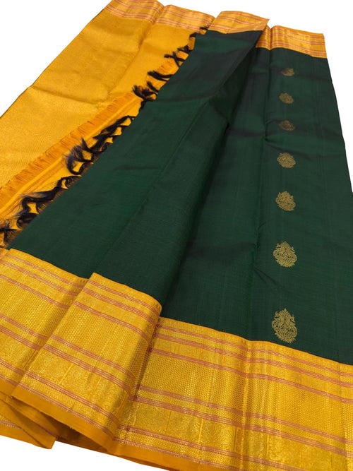 Green Handloom Kanjeevaram Pure Silk Saree