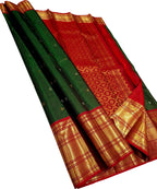 Green Handloom Kanjeevaram Pure Silk Saree