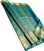 Green Pure Kanjeevaram Silk Handloom Saree