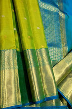 Green Kanjeevaram Silk Handloom Saree Traditional