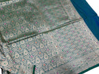 Green Pure Katan Silk Banarasi Handloom Saree