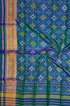 Green Pure Silk Handloom Patola Ikat Dupatta