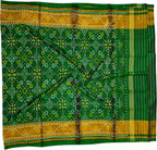 Green Pure Single Ikat Patan Patola Handloom Dupatta