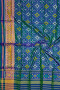 Green Pure Single Ikat Patan Patola Handloom Dupatta