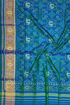 Green Pure Single Ikat Patan Patola Handloom Dupatta