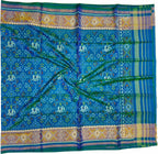 Green Pure Single Ikat Patan Patola Handloom Dupatta