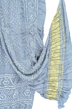 Grey Bandhani Modal Silk Dupatta
