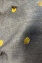 Grey Handloom Banarasi Moonga Silk Booti Design Fabric ( 1 Mtr )