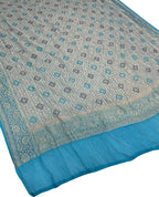 Grey Pure Georgette Banarasi Brush Dye Dupatta PD1B1AL426090403