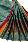 Grey Pure Maheshwari Silk Handloom Suit Set