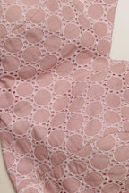 Pink Chikankari Cotton V Neck Padded Blouse - Luxurion World