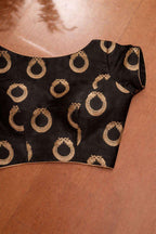 Elegant Black Banarasi Silk Blouse - Luxurion World