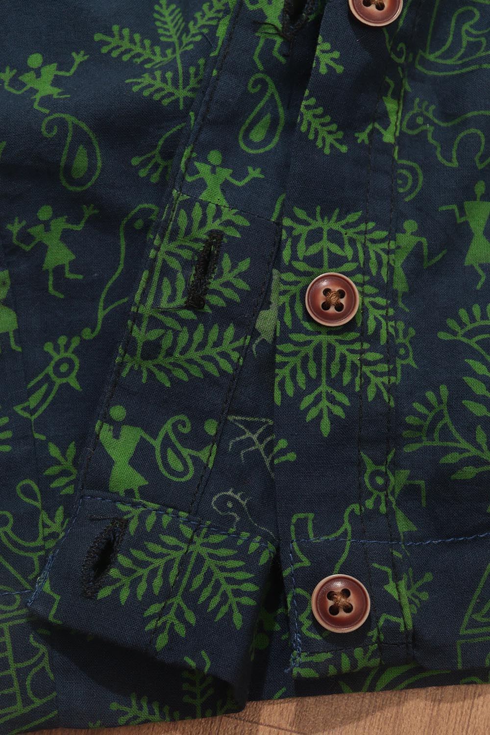 Blue Ajrakh Block Printed Cotton Sleeveless Stitched Blouse - Luxurion World