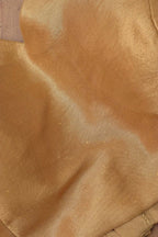 Golden Banarasi Tissue Silk Padded Blouse - Luxurion World