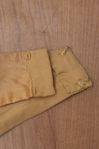 Golden Banarasi Tissue Silk Padded Blouse - Luxurion World