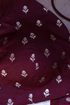 Maroon Banarasi Silk Padded Blouse - Luxurion World