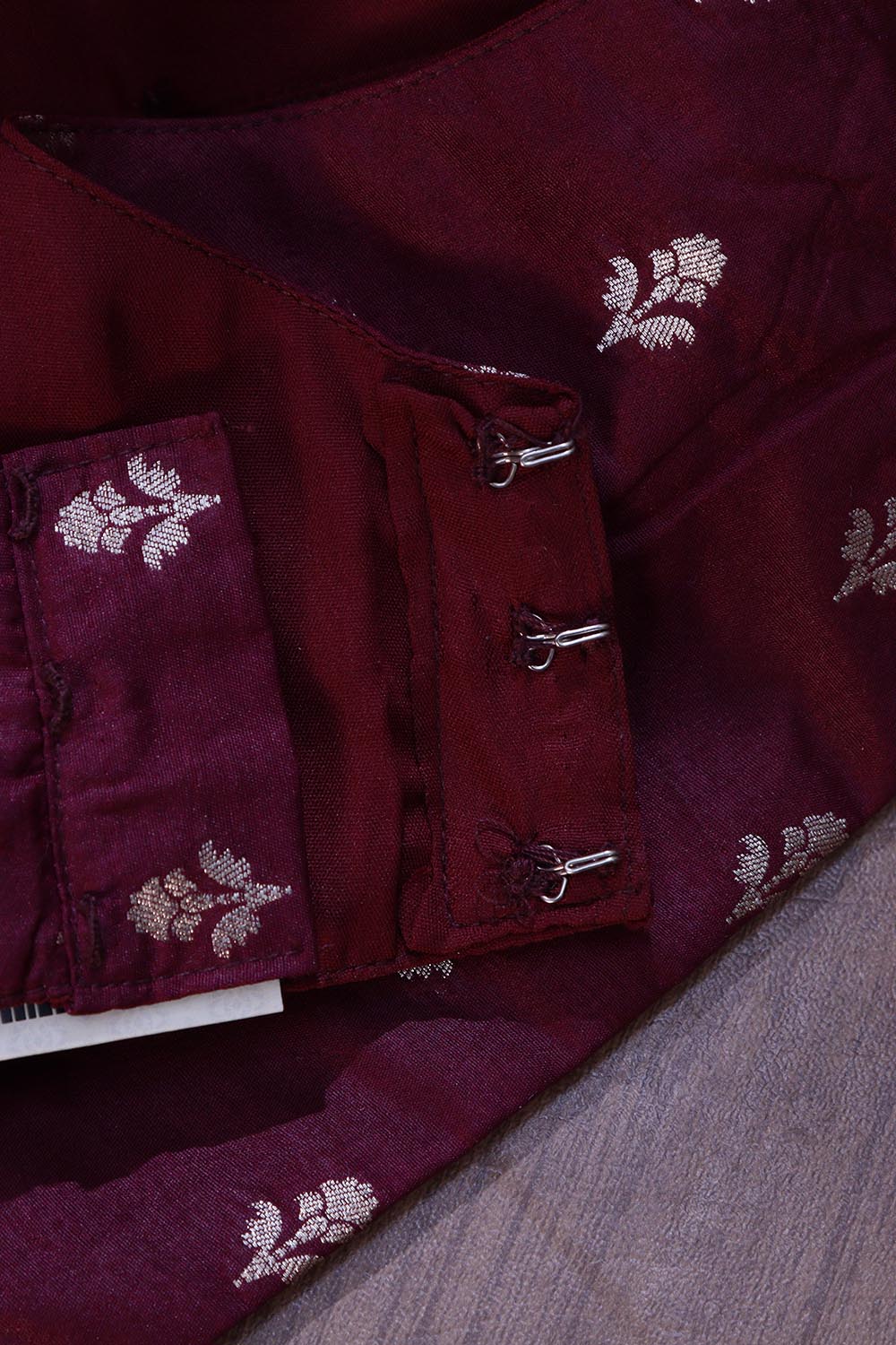 Maroon Banarasi Silk Padded Blouse - Luxurion World