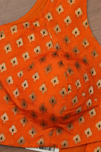 Orange Banarasi Silk Padded Blouse - Luxurion World