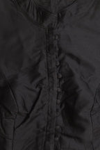 Black Plain Silk Non Padded Blouse - Luxurion World